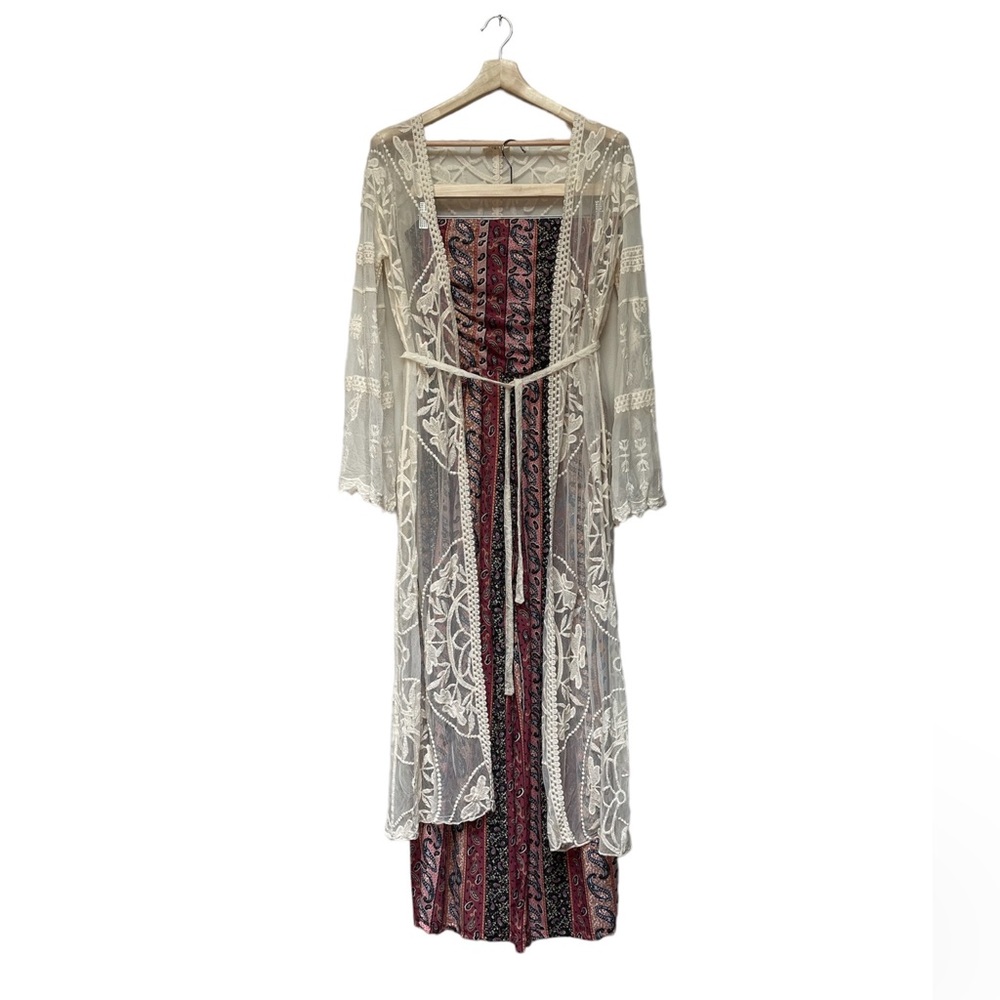 Strapless Paisley Jumpsuit Size L